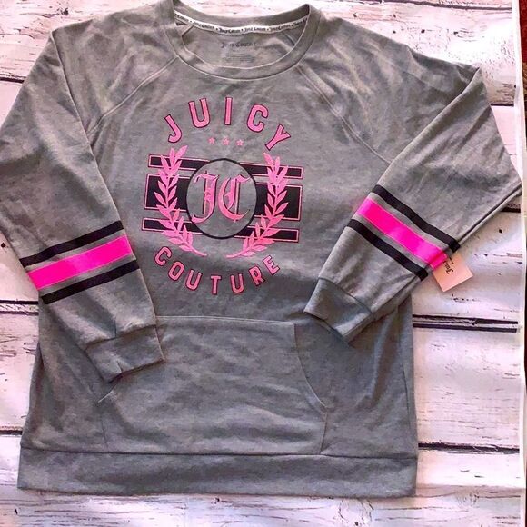 JUICY COUTURE CREW NECK SWEATSHIRT - Picture 1 of 7